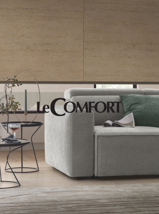 LeCOMFORT est une marque italienne spécialisée dans la fabrication de canapés, lits et fauteuils alliant confort, design moderne et haute qualité. Elle propose des produits personnalisables en termes de dimensions, configurations et matériaux, avec un accent sur l'esthétique et la fonctionnalité.