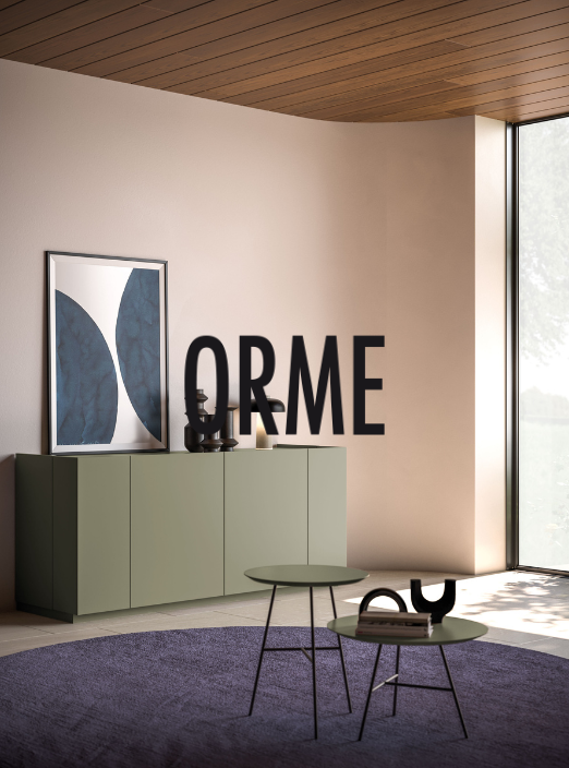 ORME est une marque italienne spécialisée dans le mobilier contemporain pour les espaces de vie et les chambres à coucher, offrant des solutions modulaires et personnalisables. Elle se distingue par des designs épurés, alliant fonctionnalité, matériaux de qualité et esthétique moderne.